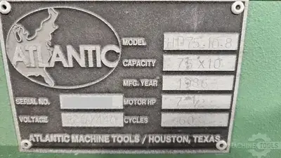 USED 1986 ATLANTIC HD75-10-8