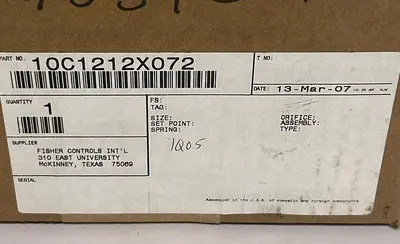 Used FISHER 10C1212X032 Misc Electrical & Power Parts Ohio US | Surplus Asset Holdings #1237637