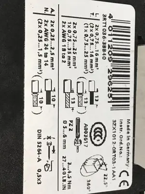 USED SIEMENS 3RT1036-3BB40