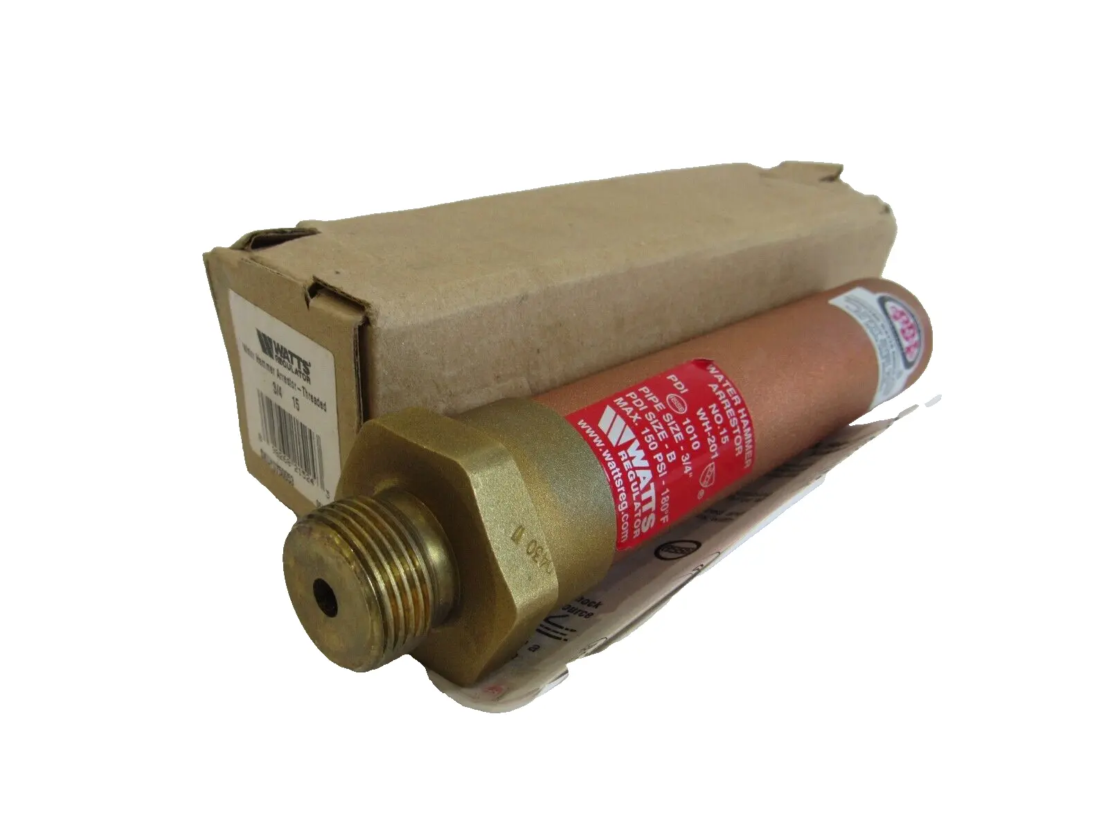 NEW WATTS WH-201 WATER HAMMER ARRESTOR NO. 15 WH201