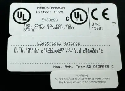 USED HORNER ELECTRIC HE693THM884