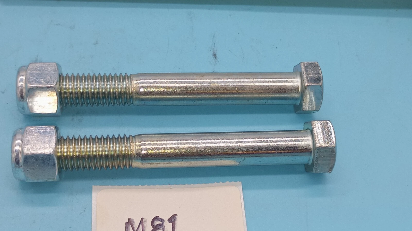 LOT OF 2 AXLES BOLT FRONT WHEEL 4" LONG