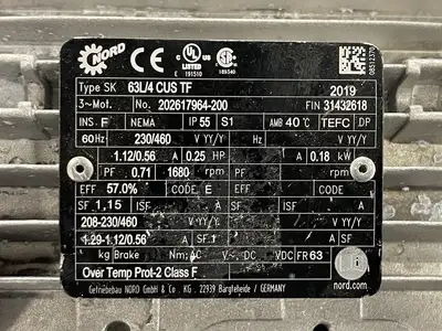 NEW 2019 NORD SK 63L/4CUSTF