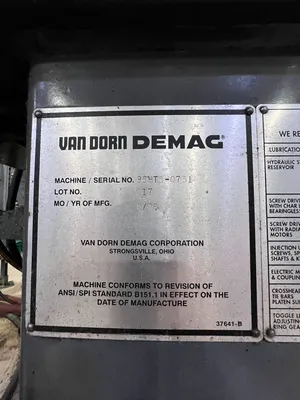 1996 VAN DORN 85HT5 Plastic Injection Mold | Universal Press & Machinery (UPM) (12)