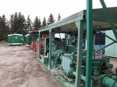 USED NATIONAL JWS-125, 3.5X5 TRIPLEX MUD PUMP PACKAGE