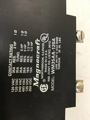 USED MAGNECRAFT WM35AA-120A