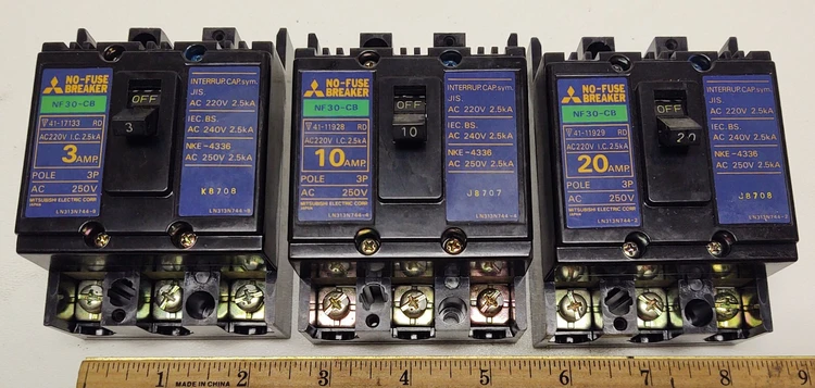 Used Mitsubishi NF30-CB Circuit Breakers Kentucky US | Edwards Industrial Repair #973615