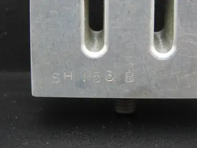 SH153B Ultrasonic Welding 3/8" Double Horn Slotted Aluminum Plate 2.5"x 2.28"