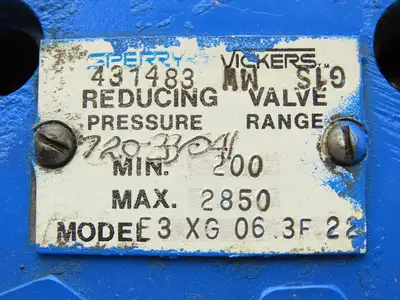 Vickers F3 XG 06 3F 22 Hydraulic Pressure Reducing Valve 200-2850 PSI 431483