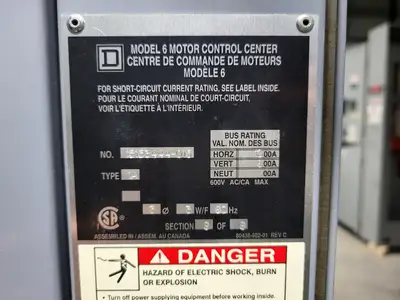 USED SQUARE D MODEL 6