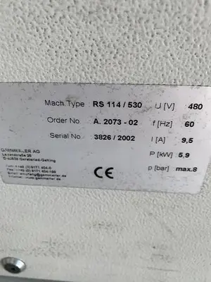 USED 2002 GAMMERLER RS114 (4) KNIFE TRIMMER