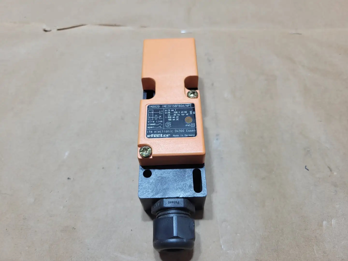 Used EFECTOR IME2015BFBOA Misc Electrical & Power Parts British Columbia CA | Lenmark #1439679