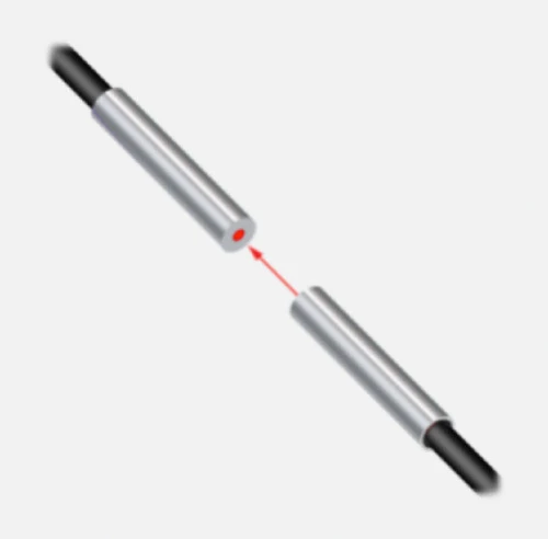 Banner PIF46U 26036 Plastic Fiber Sensor, Opposed Mode, Core Dia. 1 mm [New]