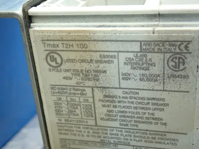 Used ABB TMAXT2H100 Circuit Breakers Ohio US | HGR 24 #1148149
