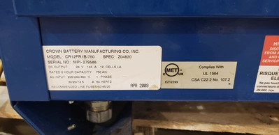 Powerhouse Battery Charger CR12FR1B-750
