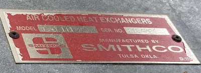 Used 2010 SMITHCO 1 F 30-111-2 Heat Exchangers North Carolina US | DH Griffin Used Equipment #1383822