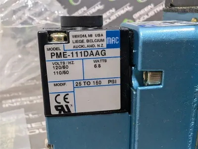 Mac MAC250A-V6F2PM-111DA (UNIV) Solenoid Valve 150 psi New NIB