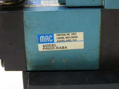 MAC 92B-BAB-CJA-DM-DJAP-1DG  2-Station Solenoid Valve Manifold 120V 92 Series