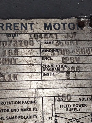 Used Emerson 366OD350100 D.C. Motors Kentucky US | Edwards Industrial Repair #1312875