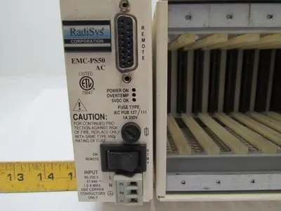 RadiSYs EMC-PS50 3HAB 5193-1 8-Slot Rack W/Power Supply
