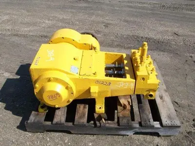 USED HUGHES-JETIN 2000 HIGH PRESSURE WATER BLASTING TRIPLEX PUMP