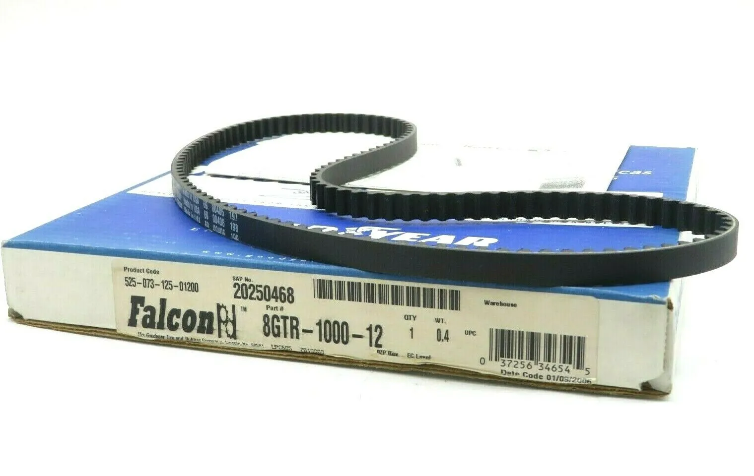 NEW GOODYEAR 8GTR-1000-12 GEAR BELT 8GTR100012