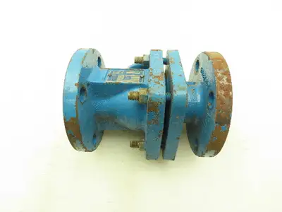 Flowserve AKH3 Atomac 1.5" Flanged Chemical Ball Valve 2Pc PFA Teflon Lined