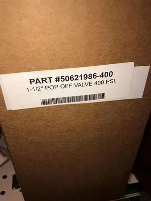 New | in-Stock KUNKLE POP-OFF VALVE - 50621986 Pump & Valve Parts Pennsylvania US | East West Machinery & Drilling #1417097