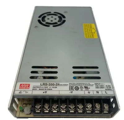 USED MEANWELL LRS-350-24 AC / DC CONVERTER LRS35024