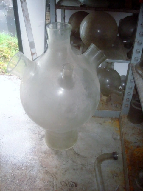 50L QVF Spherical Reaction Vessel For Immersion Heater
