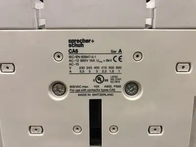 USED SPRECHER + SCHUH CA6-250-EI-11