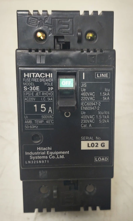 Used Hitachi S-30E 15 AMP Circuit Breakers Kentucky US | Edwards Industrial Repair #974204