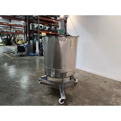 Used 568 Liter (150 gallon) Stainless Steel Portable Mix Tank