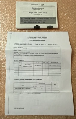 NEW Gemu 554 25D5934 51 1