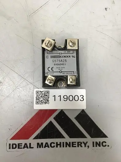 Used GORDOS G575A25 Relays & Switches Michigan US | Ideal Machinery #707424