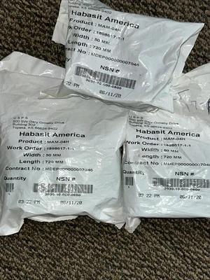 Large Lot Of 40 Various Habasit America Belts See Photos For P/N’s