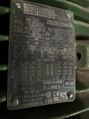 New | in-Stock WEG VARIABLE SPEED A.C. Motors Ohio US | Surplus Asset Holdings #1187426