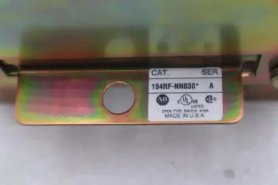 Allen-Bradley 194RF-NC030* Ser A Fused Disconnect Switch Mounted STOCK L-743-A