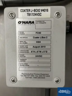 USED O'HARA 60" O'Hara Fastcoat FC60 Coater Body