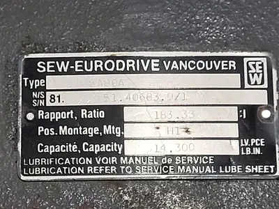 USED SEW-EURODRIVE SA80A