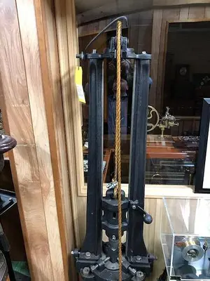 5350-385 Antique Rare Foot Drop Hammer Press Circa 1890 MFG. by Blundell & Co.