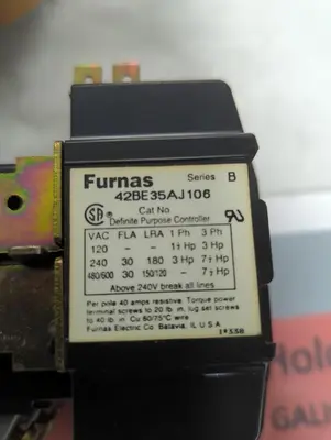 New | in-Stock FURNAS 42BE35AJ106 Miscellaneous Equipment (Electrical & Power) Ohio US | Surplus Asset Holdings #1363891