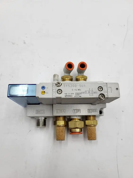 Used SMC SMC® SY5200-5U1 SY5000 5-PORT BASE MOUNTED DOUBLE INTERNAL PILOT Parts (Hydraulics and Pneumatics) | ND Industrial Surplus #1216711