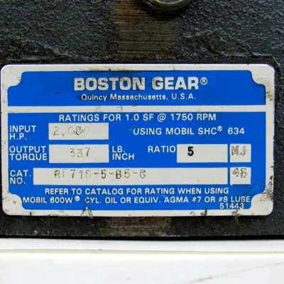 USED BOSTON GEAR RF718-5-B5-G