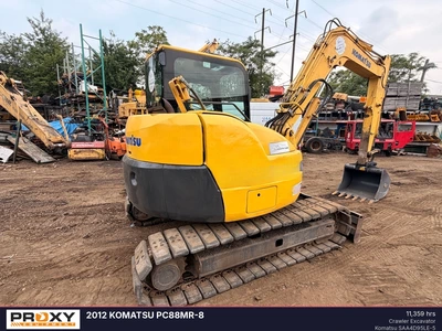 Used 2012 KOMATSU PC88MR-8 Crawler Excavators New Jersey US | Proxy Equipment #1388954