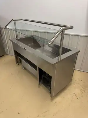 Used Randell Used Randell RAN SCA-4 Refrigerated 4 Pan Serving Counter, Cold Food 120V Food Prep Tables Illinois US | Falcon Restaurant Supply #1375102