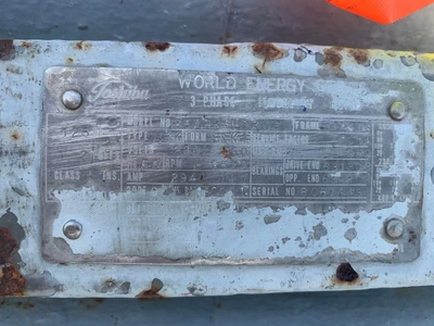 Toshiba 125 hp, 3530 rpm, electric motor