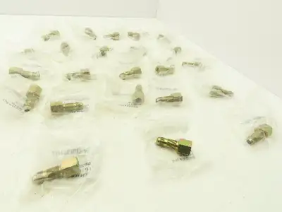 Weatherhead C-4-85 Bulkhead Tube Adapter 3/8" 37 Deg Tube to 1/4" NPT Lot of 23