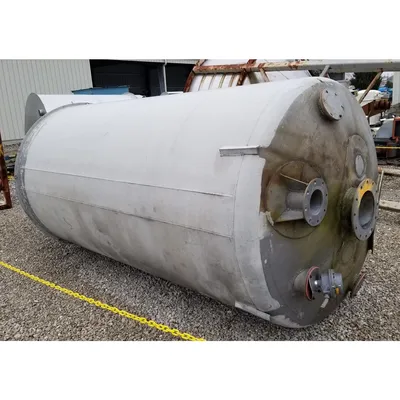 Used 160 Cubic Foot Aluminum storage bin hopper silo