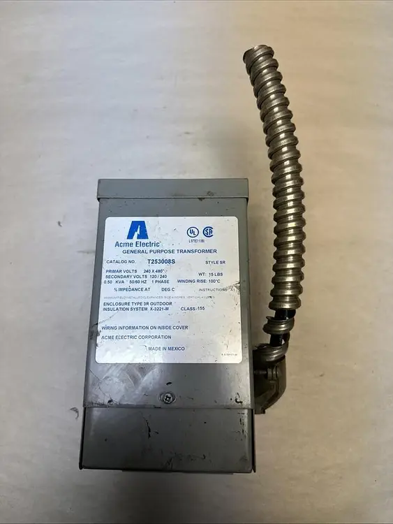 Used ACME ELECTRIC T253008S Miscellaneous Equipment (Electrical & Power) Ohio US | Surplus Asset Holdings #1238917